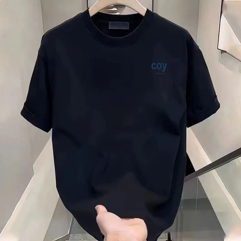 雅鹿男装夏季重磅潮牌短袖痞帅宽松百搭帅气纯棉短袖t恤高品质ins