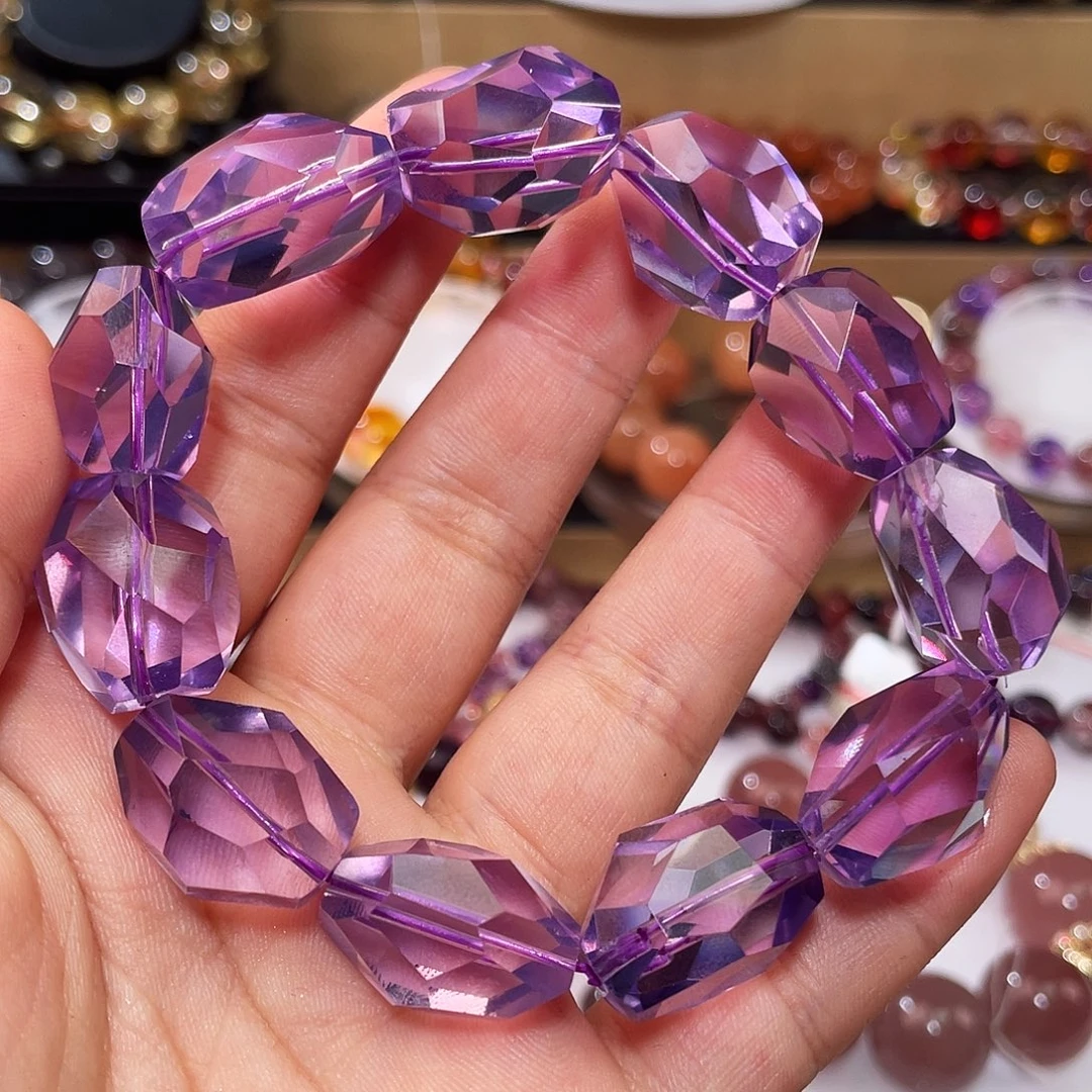 未镶嵌水晶手链紫玉晶