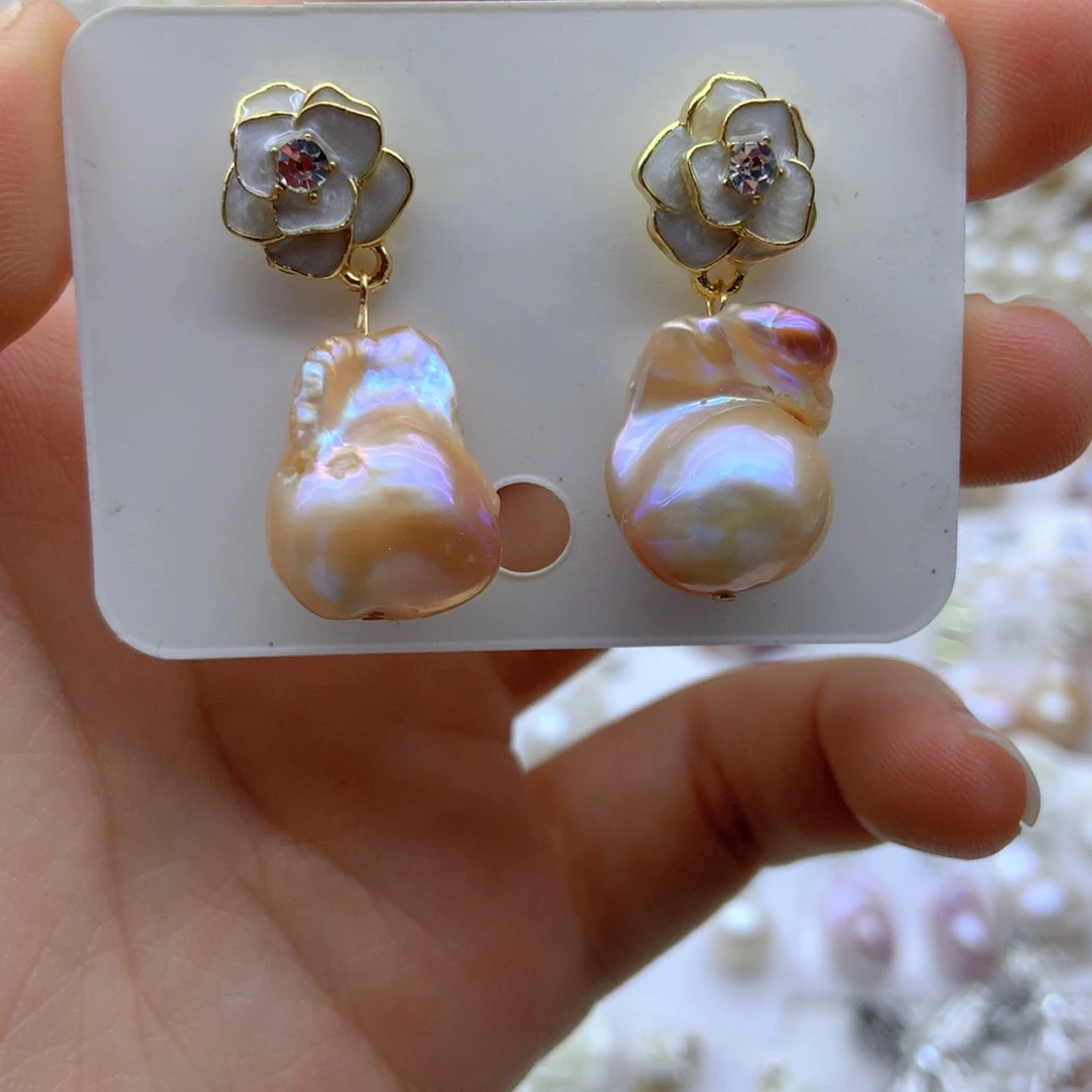 未镶嵌淡水珍珠耳饰