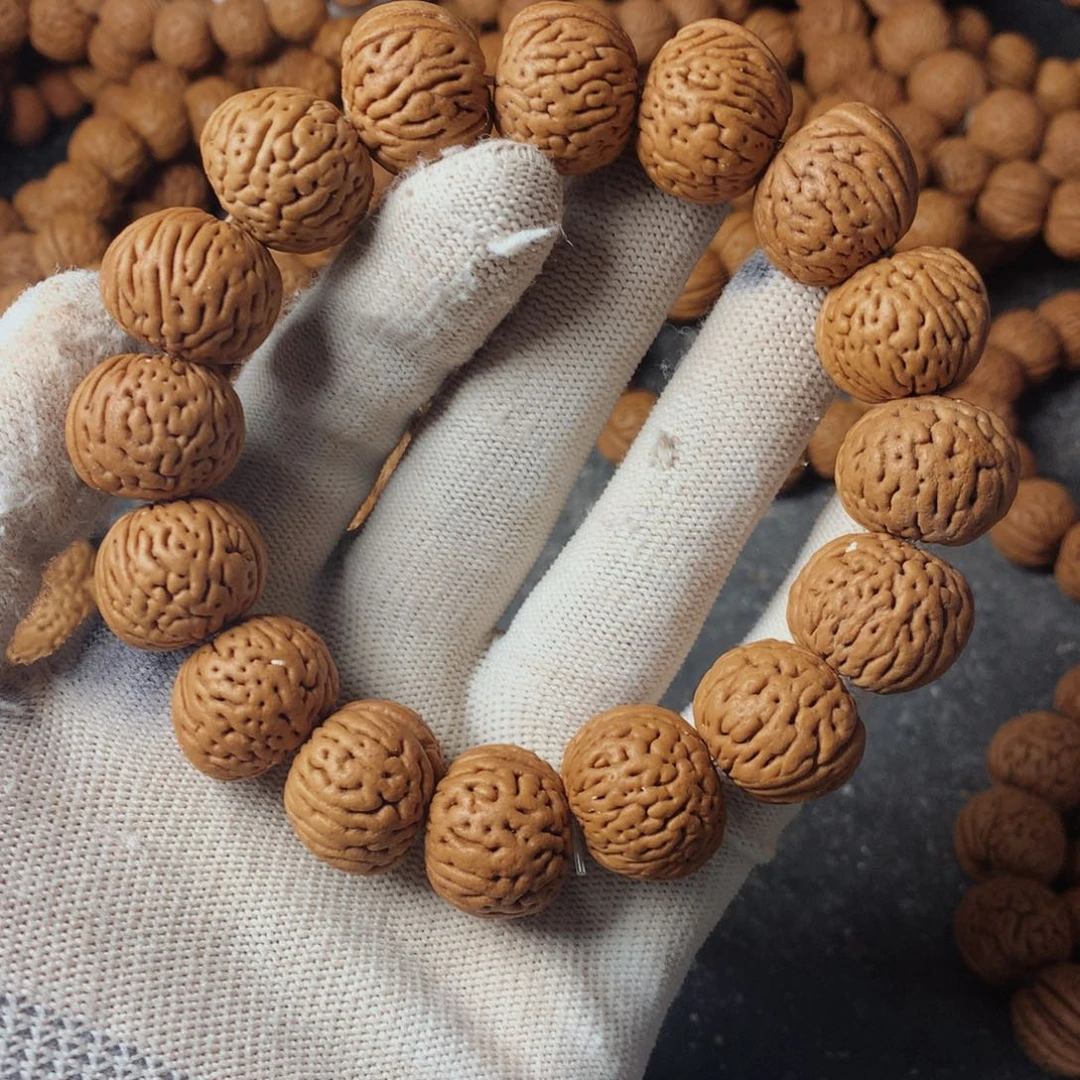 吊坠桃核桃核白月20