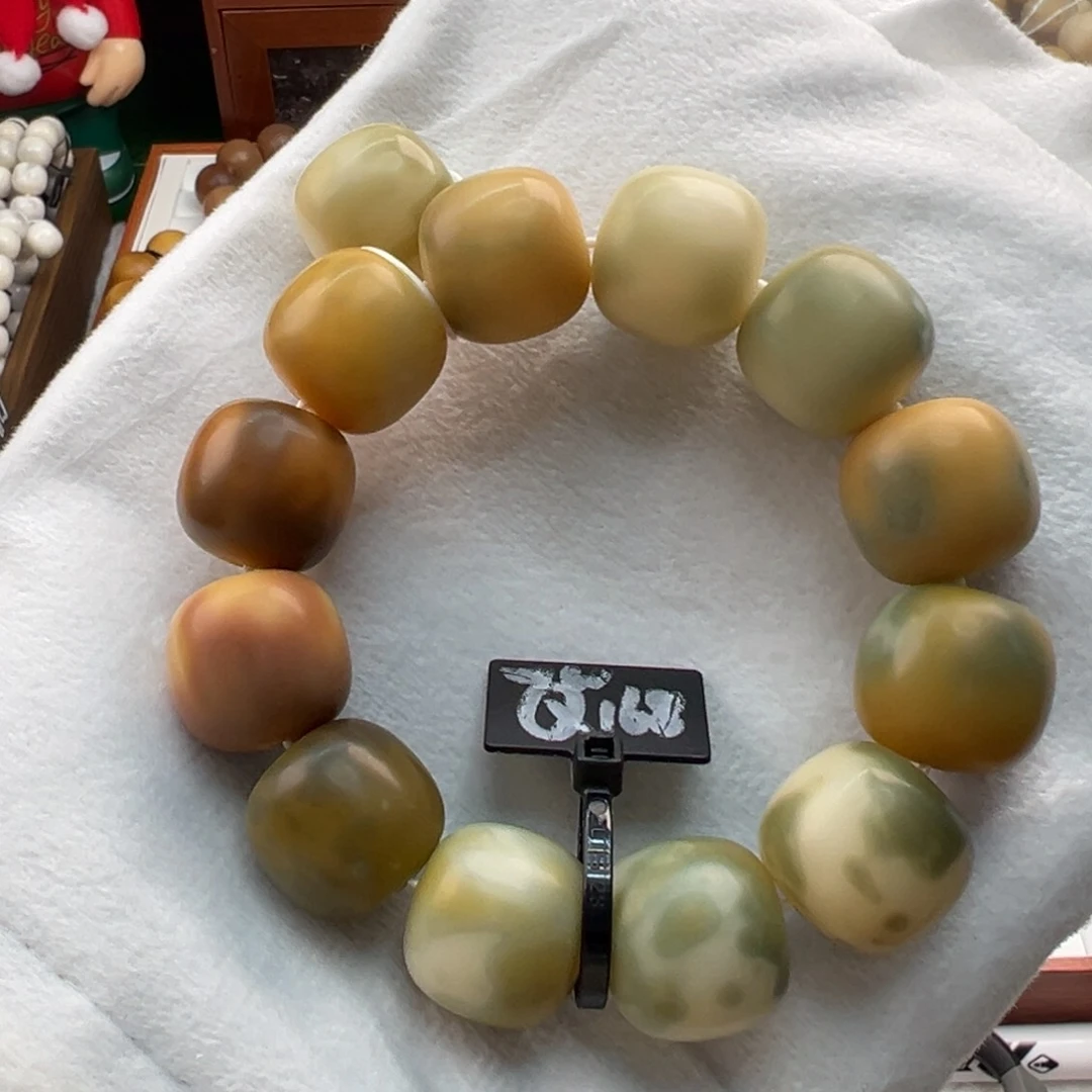 菩提根/象牙果手串卡20桶珠干磨微瑕