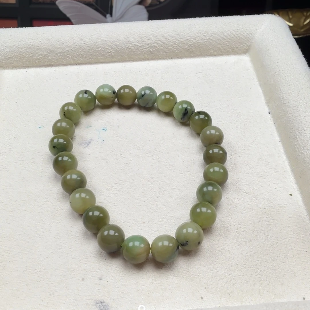 和田玉（碧玉）未镶嵌手链