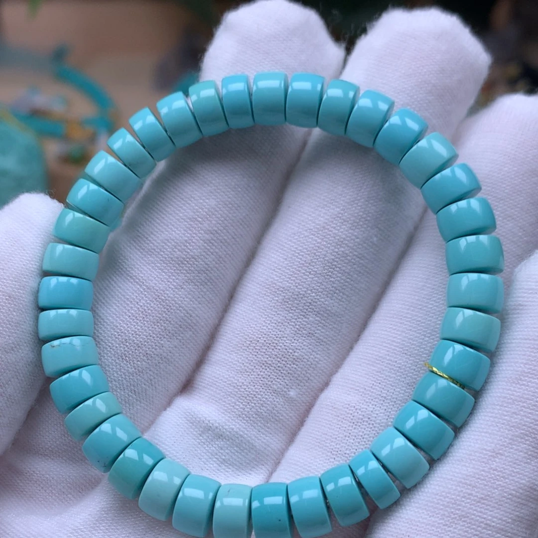 绿松石精品配饰直径7.4mm未镶嵌