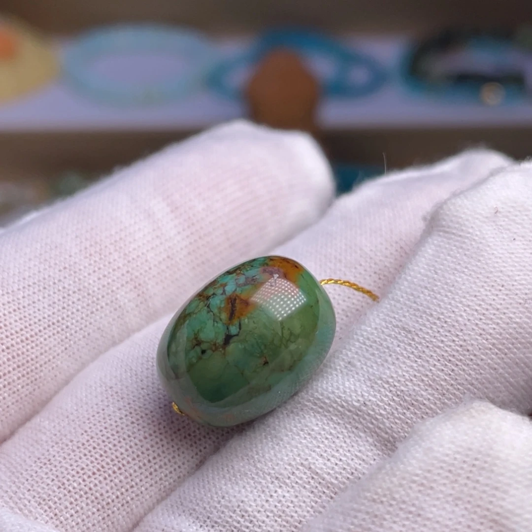 绿松石未镶嵌珠宝奇石13mm