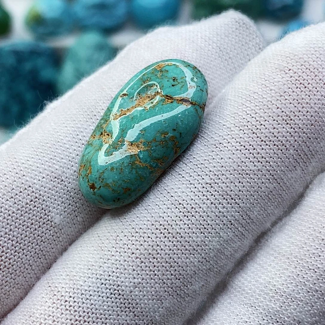 绿松石未镶嵌天然原矿地大质检 抖音基地顺丰发货