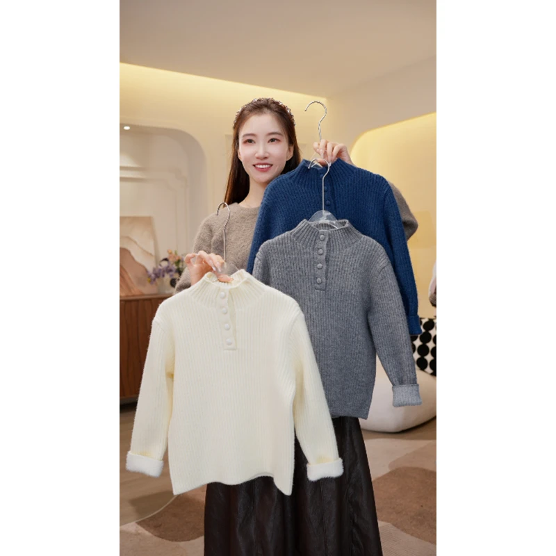 女童毛衣冬装2025年新款儿童秋冬款针织衫小女孩上衣3259-