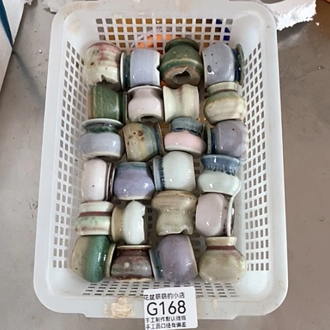 紫砂花盆168微瑕品口径2到3左右