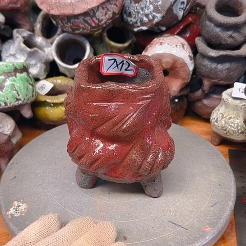 粗陶花盆手工花盆制作