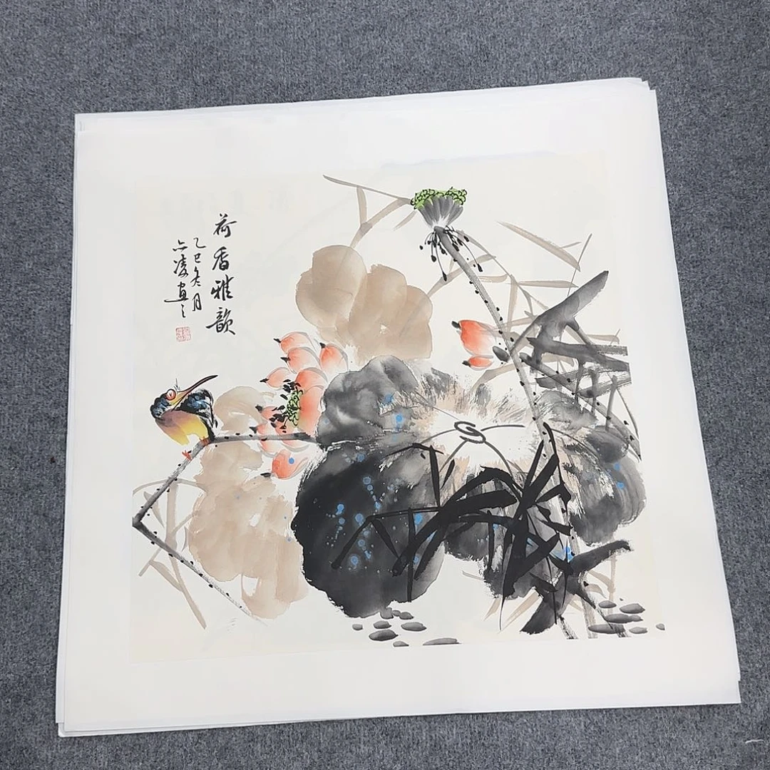 国画50*50纯手绘刘亦凌