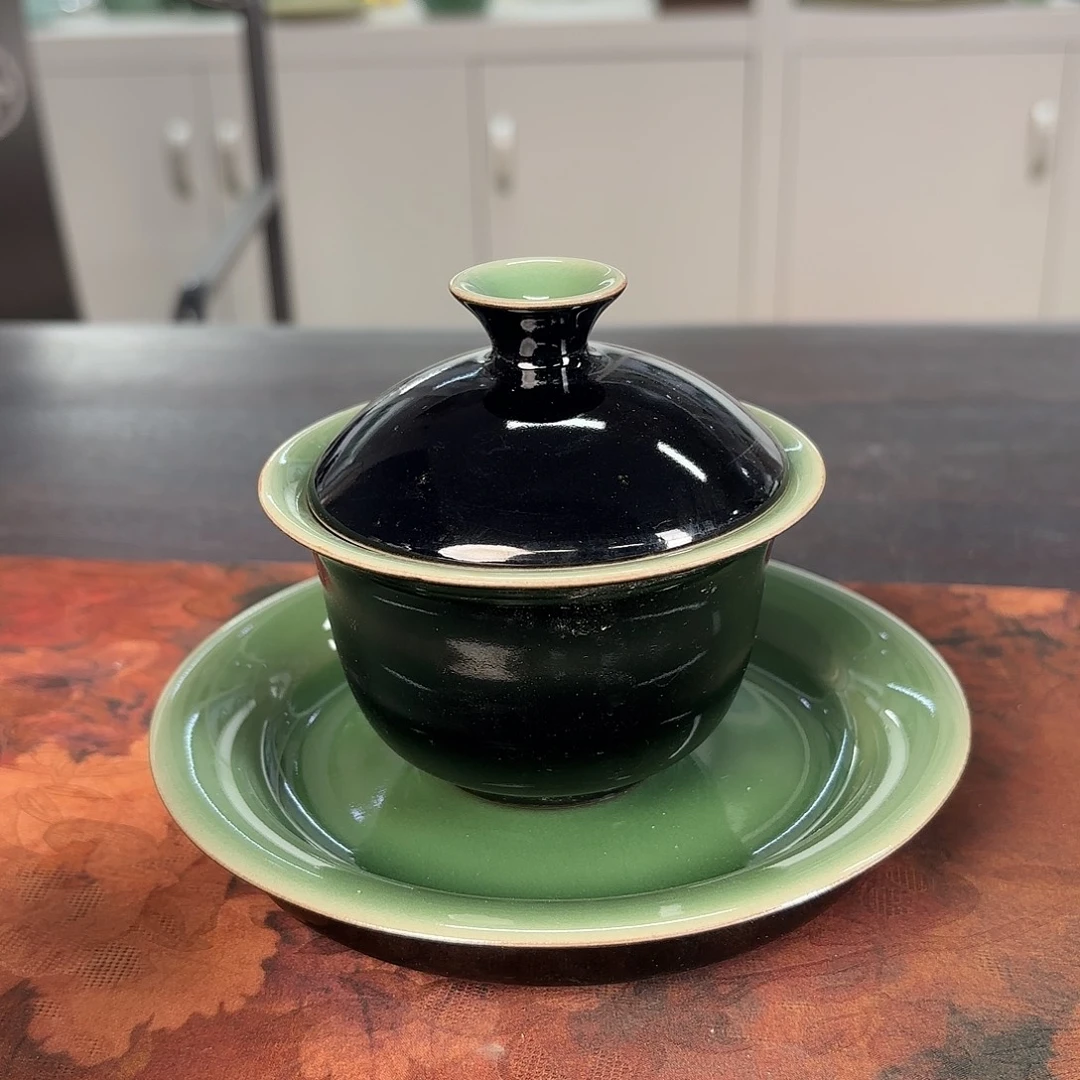 龙泉云间青瓷小米茶器