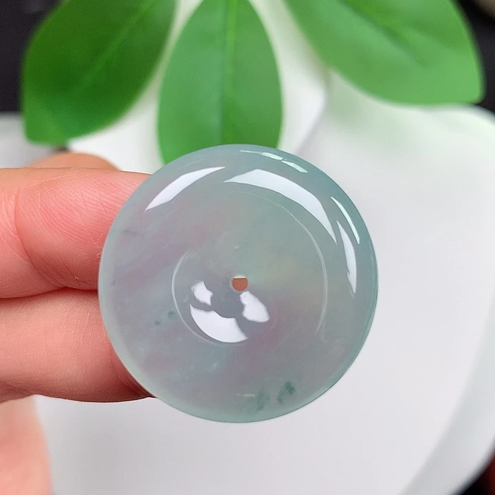 颈饰未镶嵌翡翠平安扣27.4x5.1mm