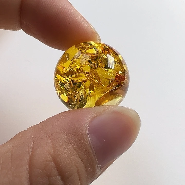 落***意琥珀（花珀）未镶嵌颈饰