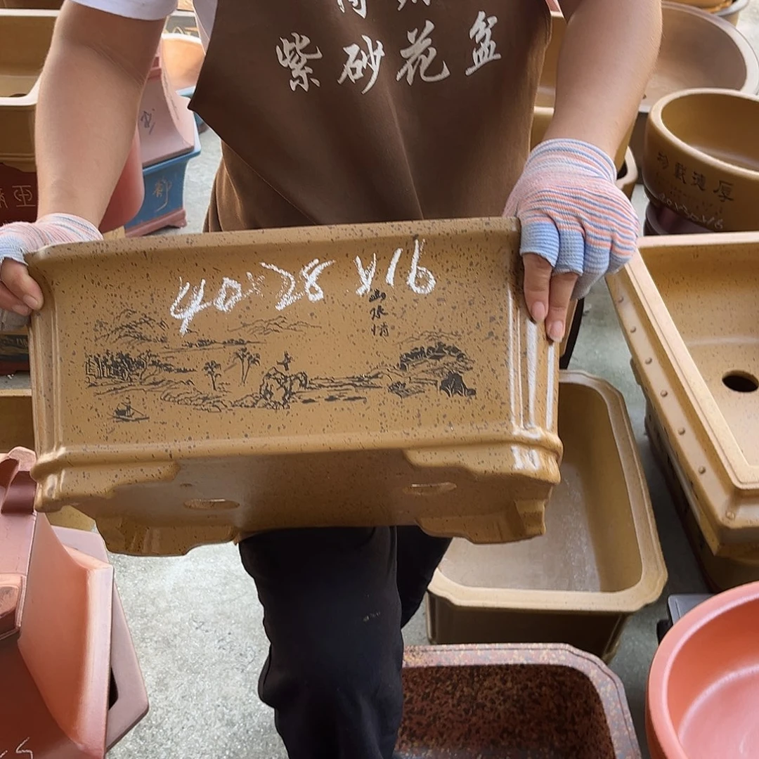 紫砂花盆盆景艺术