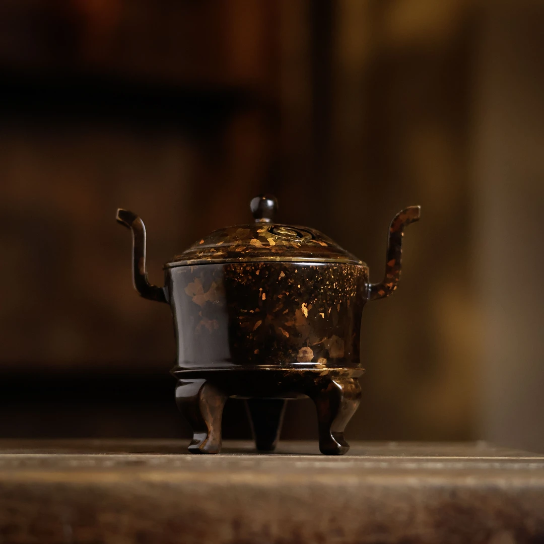 【福器】冲天耳斑铜香炉（春喜铜0359）