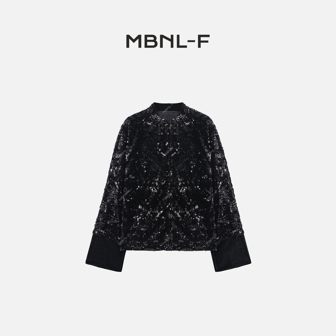 MBNL-F“重工国风” 2024F/W新品 国风亮片绣珠外套 秦磊XM-GF3152