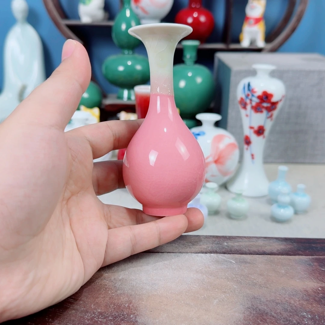 陶瓷手工小花器摆件