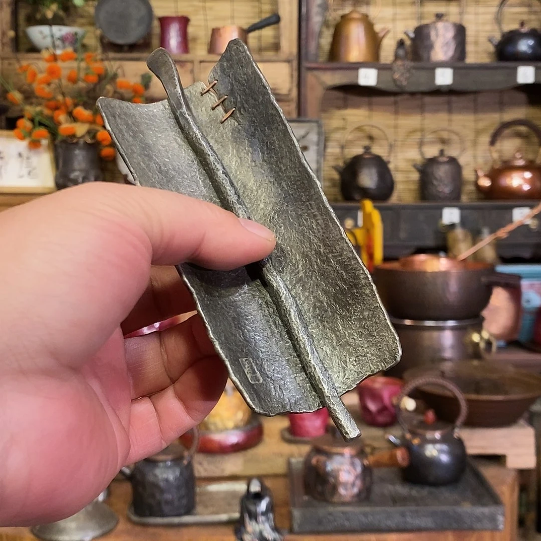 今语择物 锡茶则套装