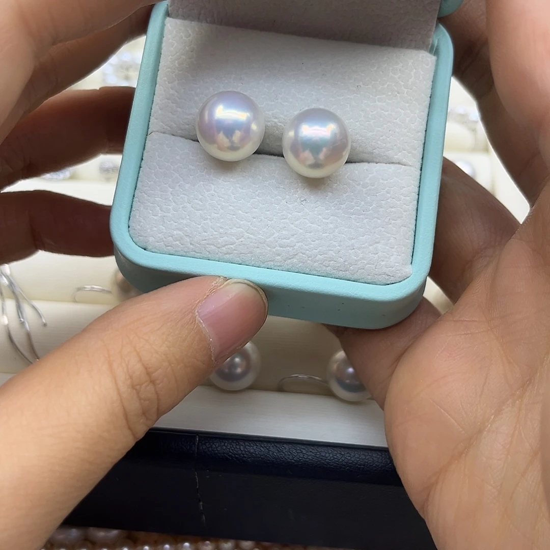 耳饰淡水珍珠银S925镶嵌