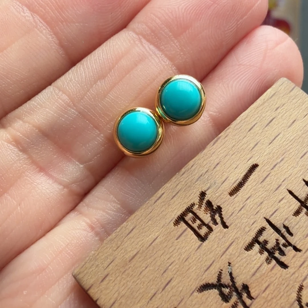 绿松石银S925镶嵌颈饰