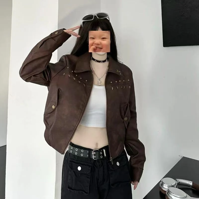 6050复古重工机车外套on退on换～（无售后）