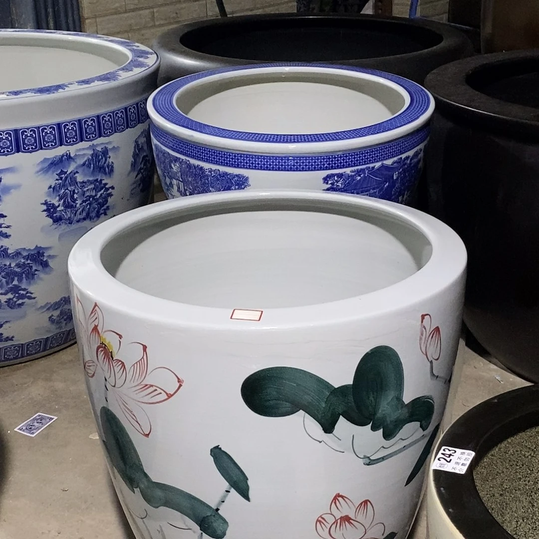 小***军景德镇陶瓷缸看直播间下单