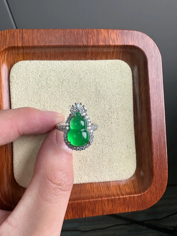 翡翠s925在逃公主葫芦戒指