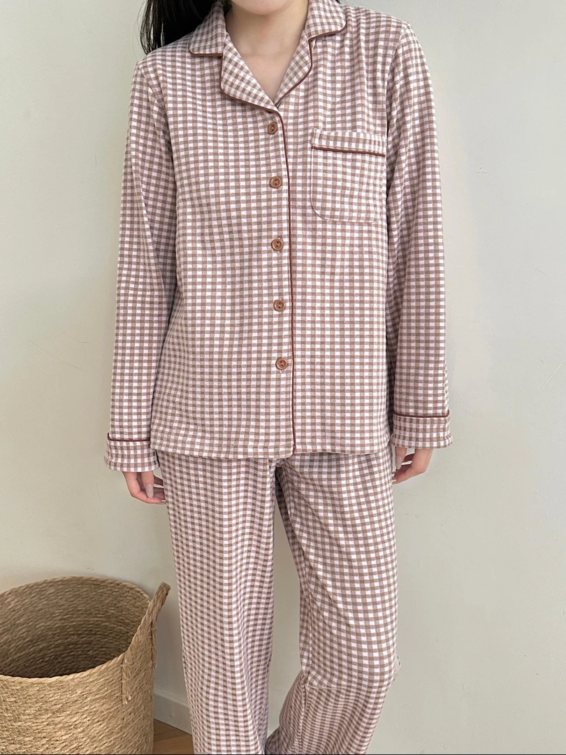 【南瓜定制】速暖绒无印开衫情侣款家居服