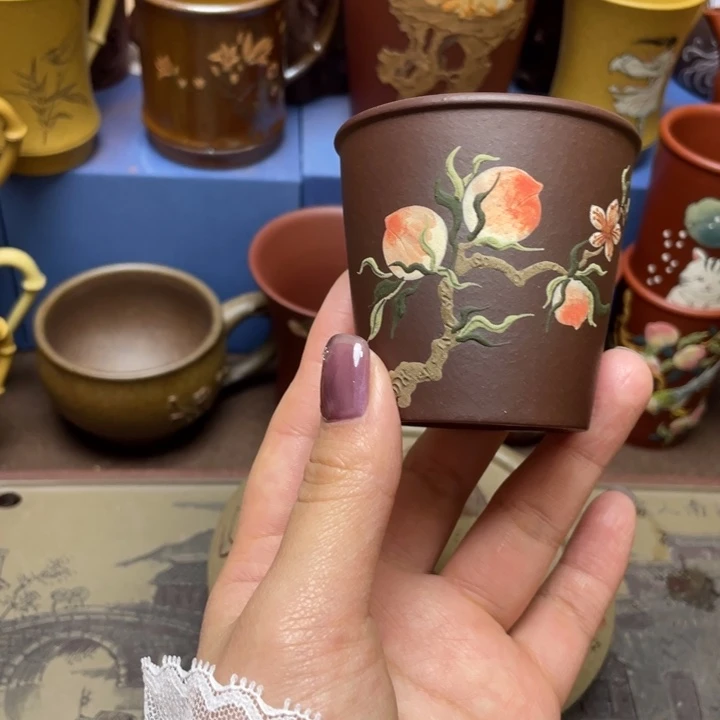 紫砂茶杯紫砂主人杯