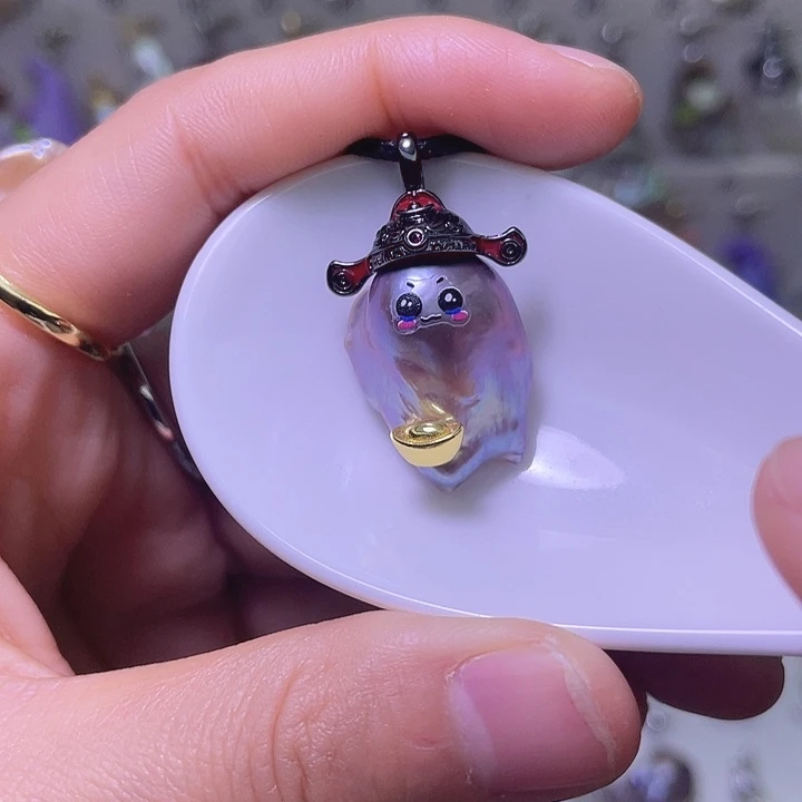 淡水珍珠颈饰合金46