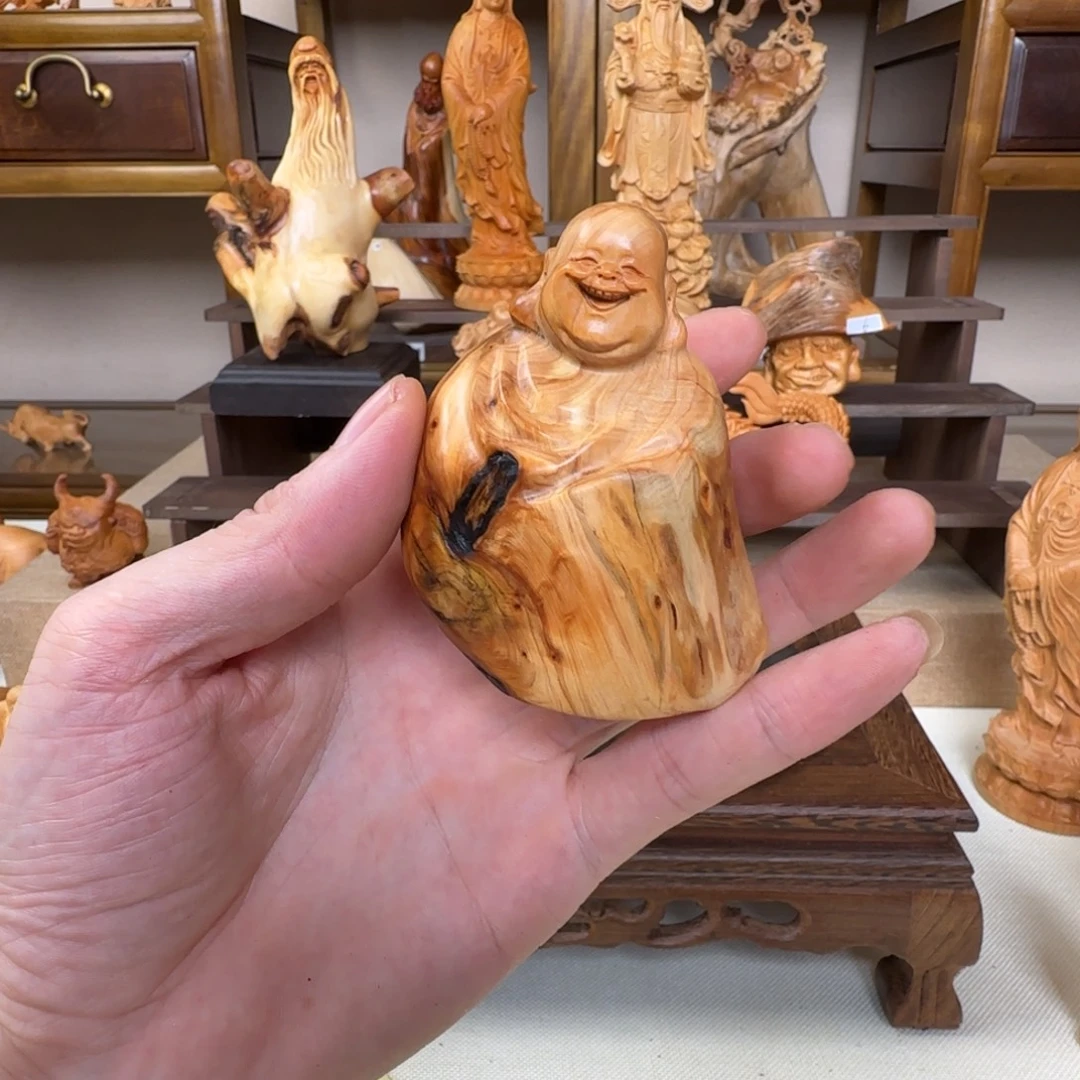 崖柏小木匠艺雕一物一拍