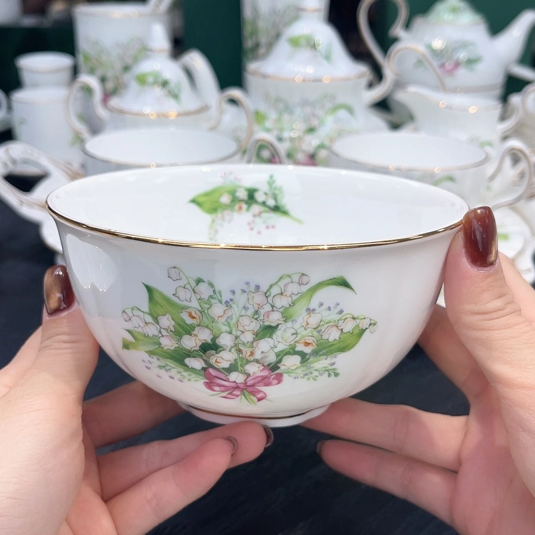 旭***语骨瓷饭碗13厘米///////