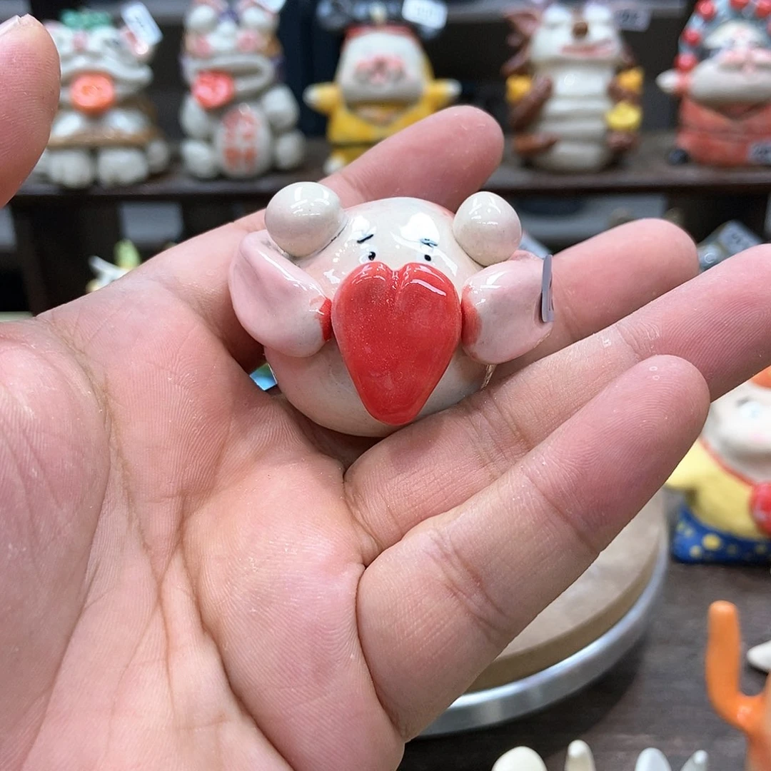 摆件直播间手工抽象工艺陶瓷摆件192