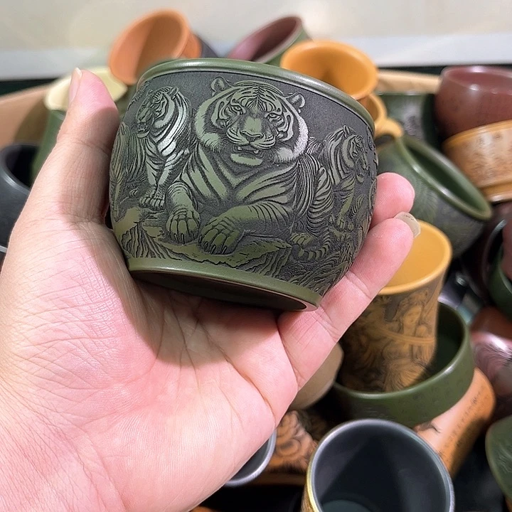 茶杯紫砂全手工紫砂主人杯
