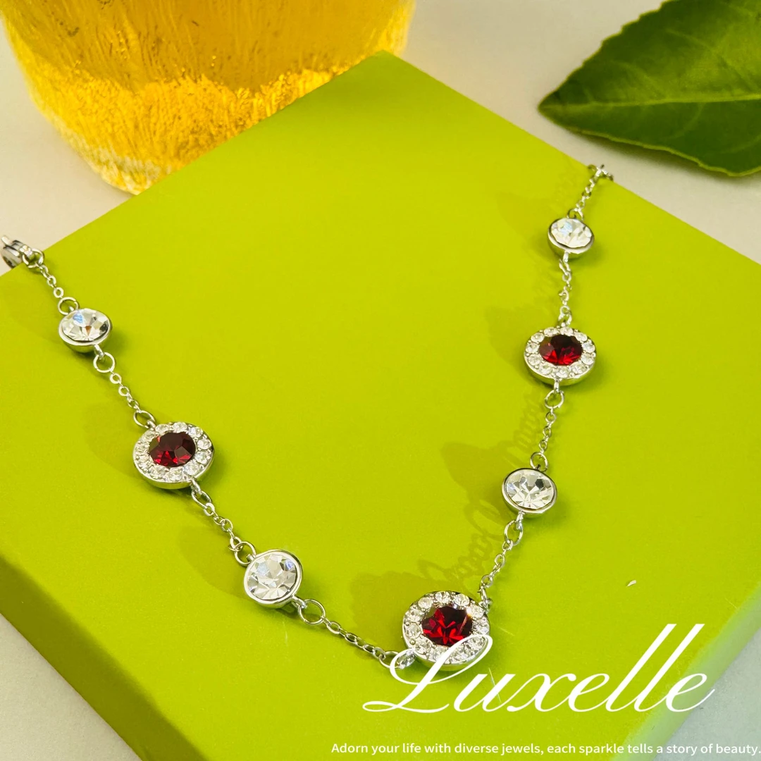 合金锆石手链 Luxelle时尚气质百搭渡K金手链 夏☆【璀璨如你】