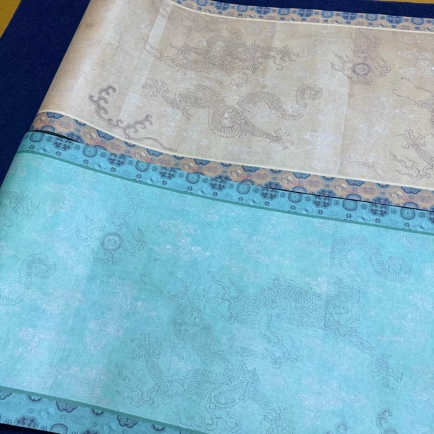 【生宣蟠云驭龙长卷】大风堂加厚生宣书法国画作品宣纸