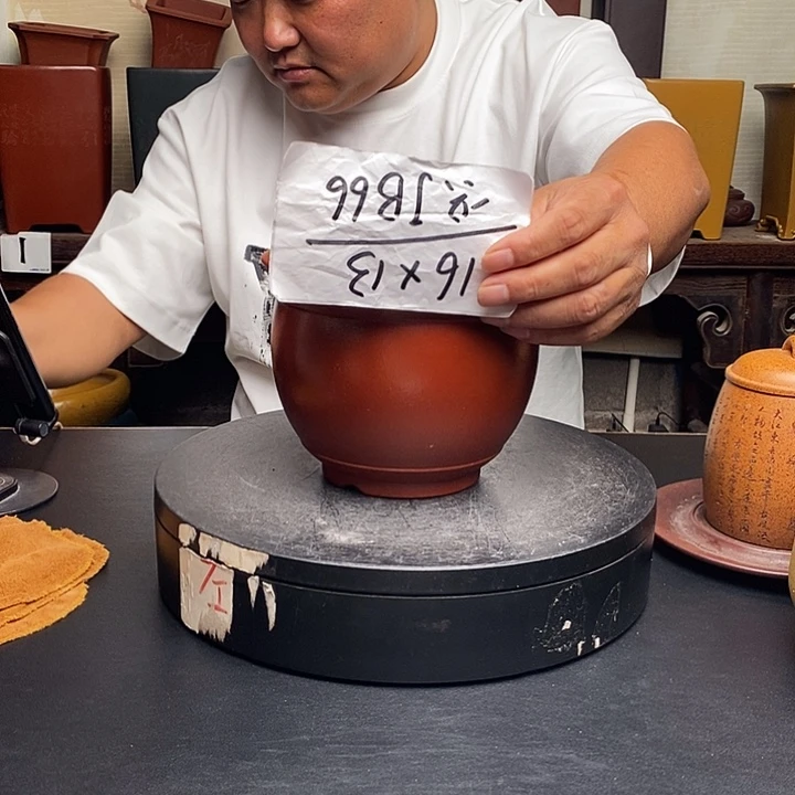 紫砂花盆货号一只JB66