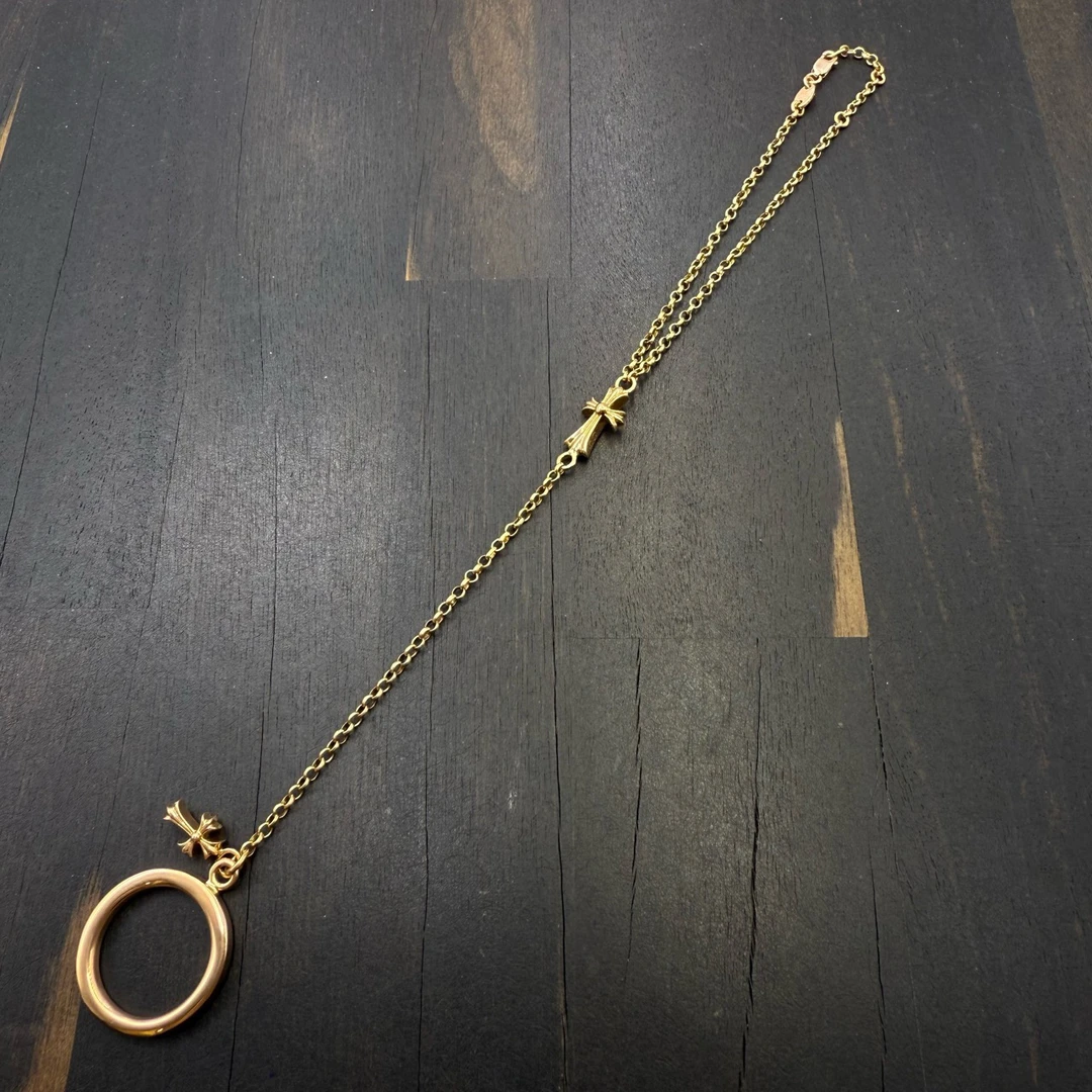 US7码 Chrome Hearts 克罗心 22k NTFL戒指Babyfat一体手链