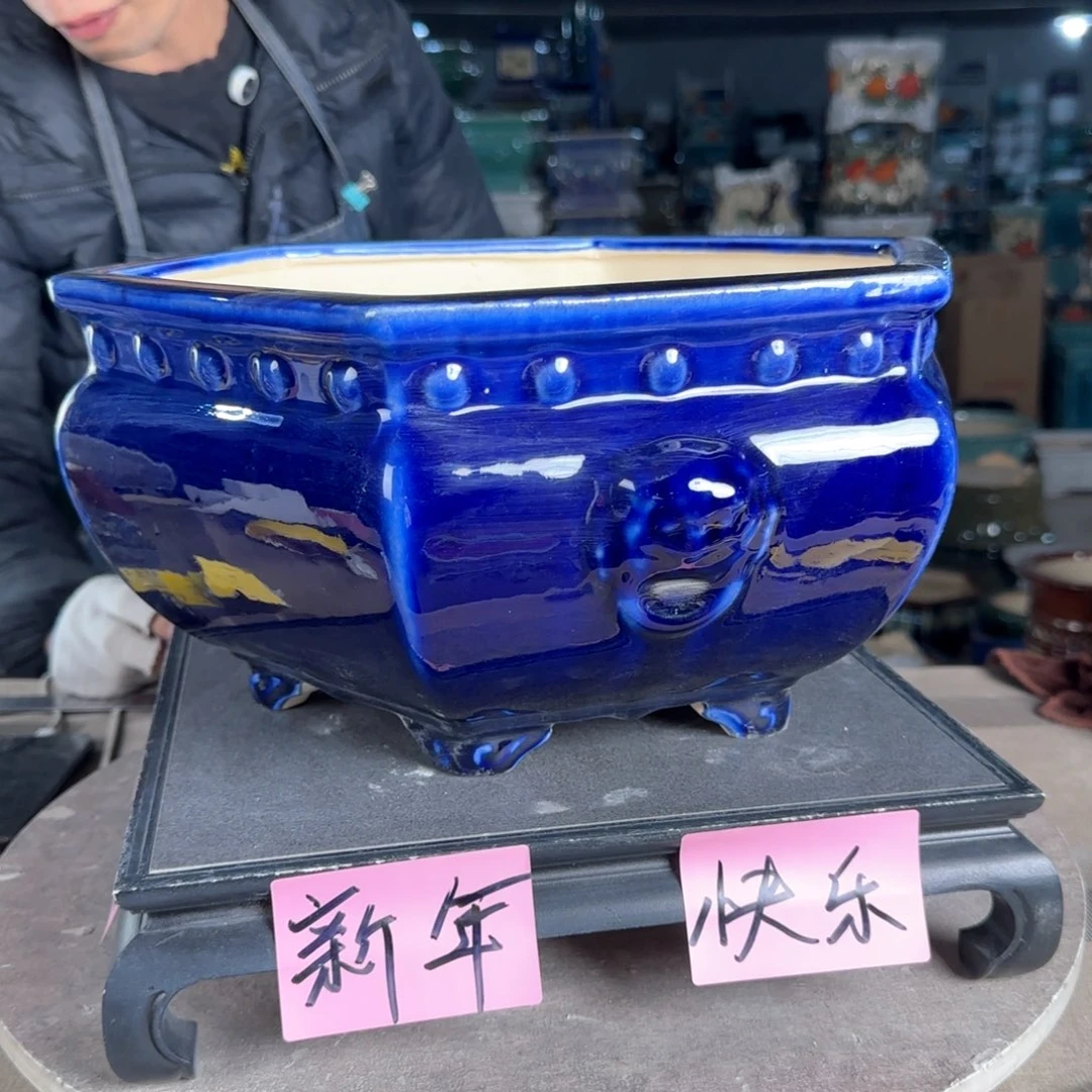 一风堂石湾花盆。微瑕