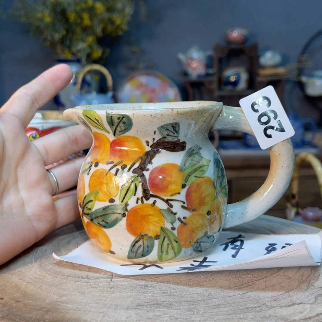 杯素浅陶瓷手手绘图