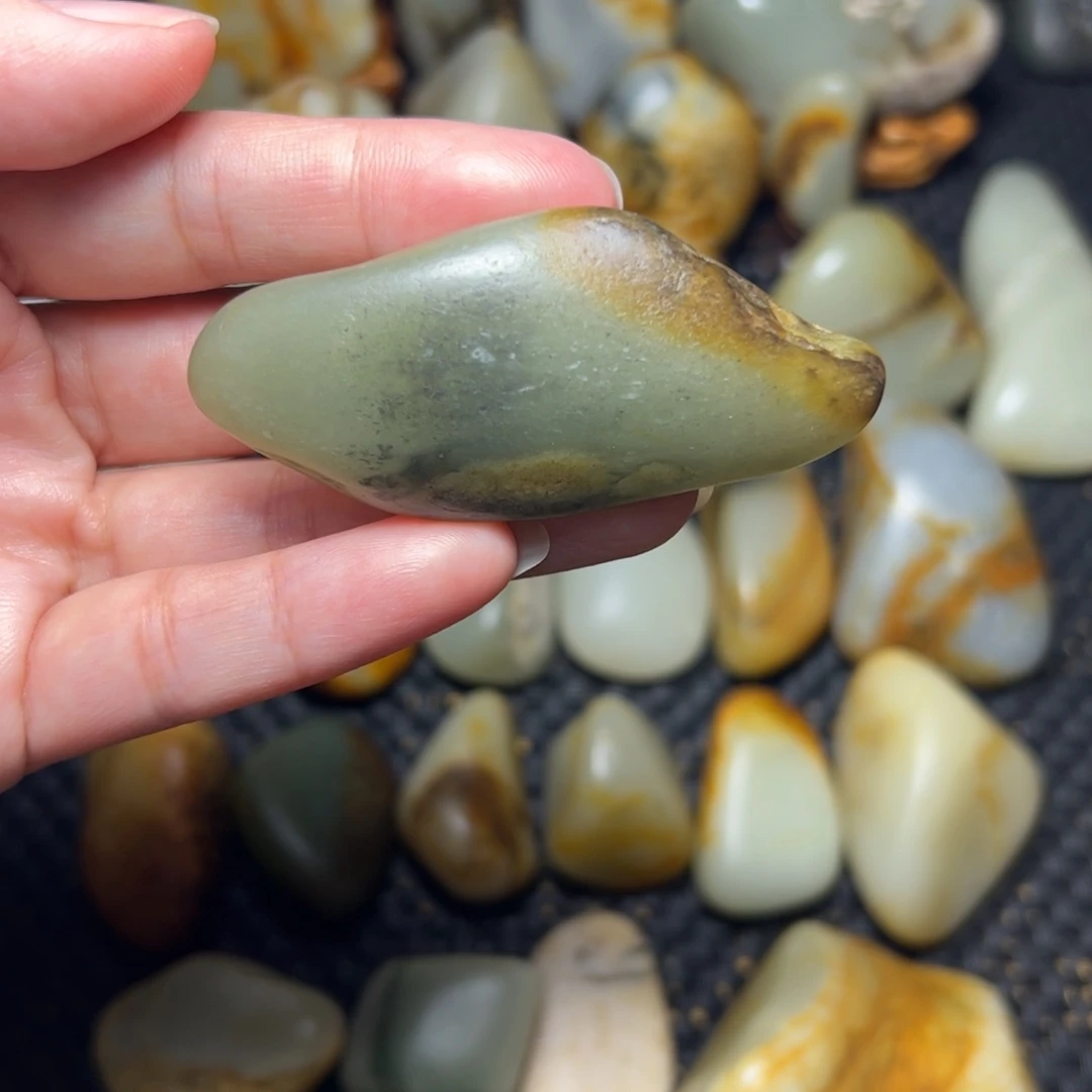 和田玉未镶嵌挂件64