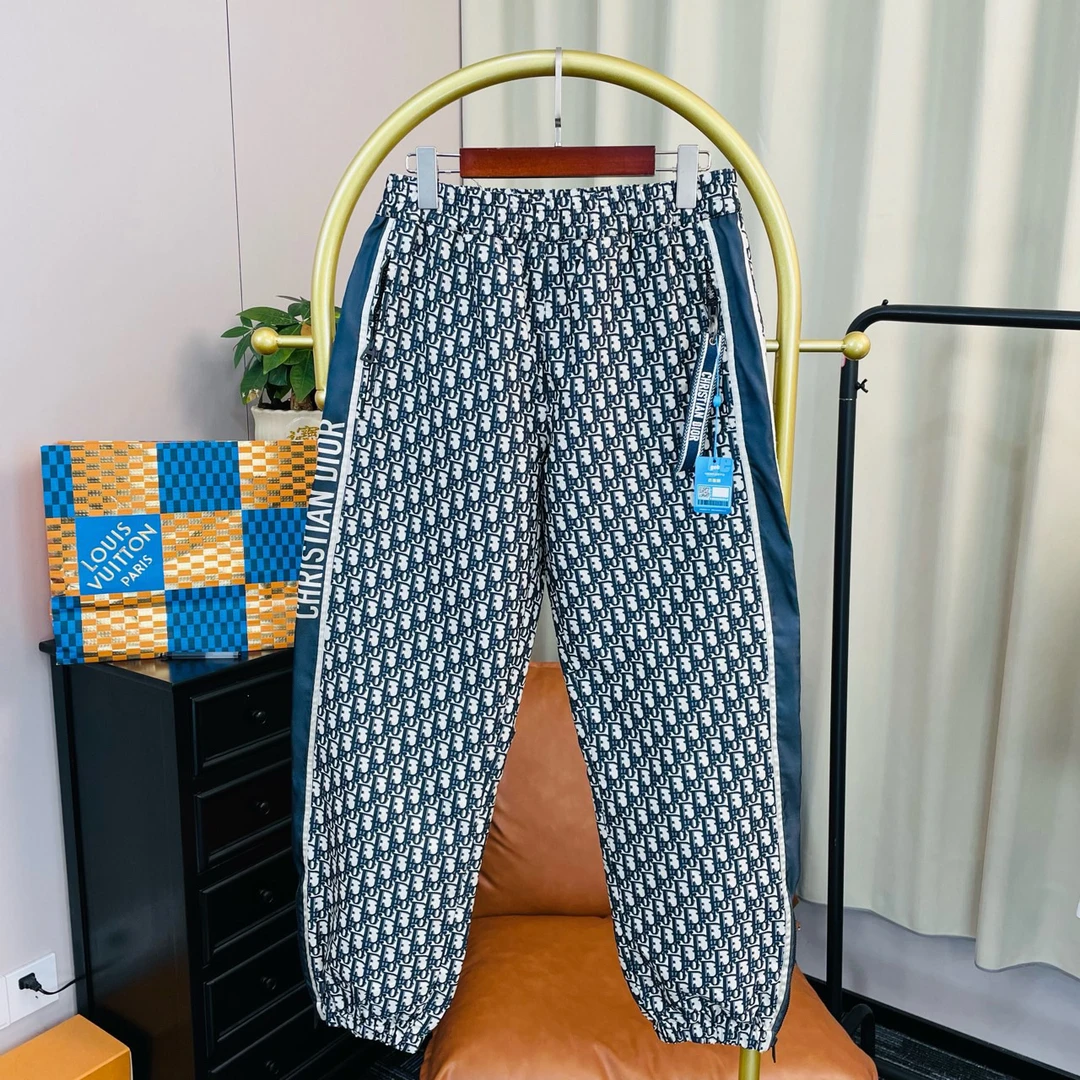 99新 DIOR/迪奥 黑白老花满印长裤 36码 99新
