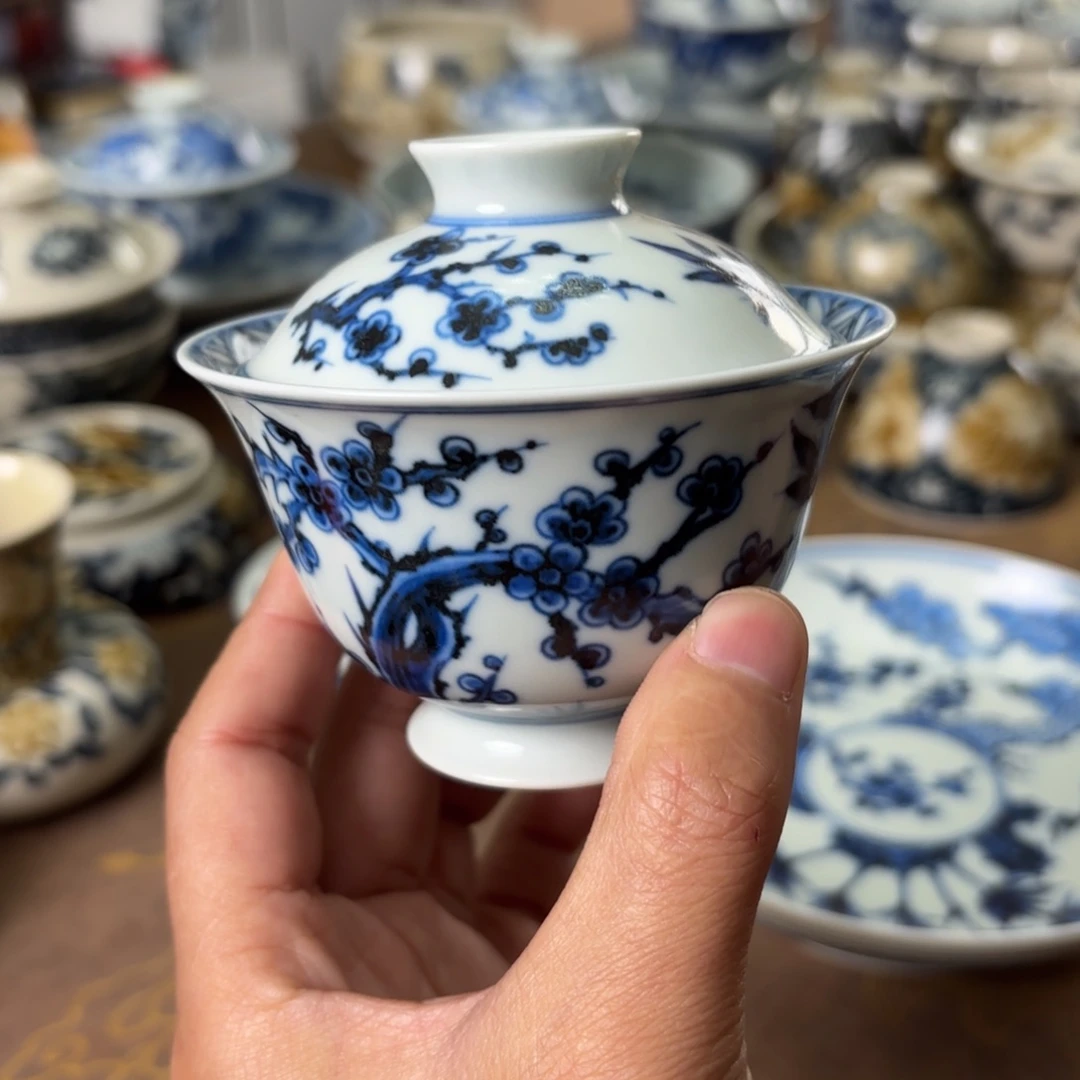 摆件陶景德镇手绘茶器