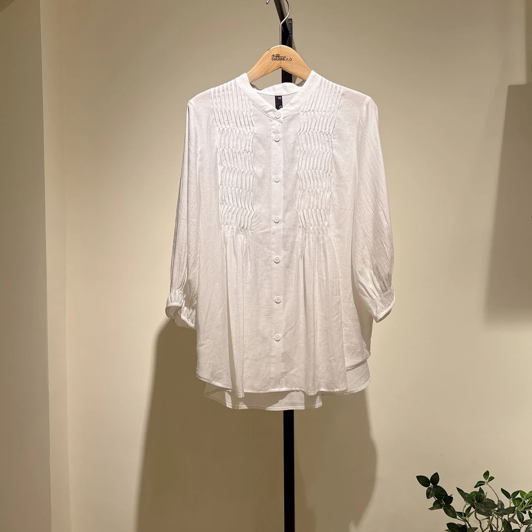 水淼大码胖妹妹中袖衬衫0563