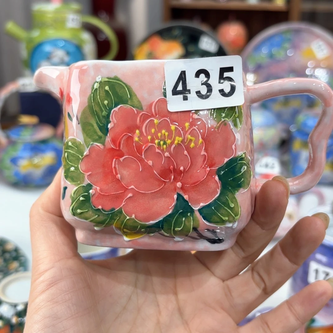 限****宗景德镇手绘高温釉下彩陶瓷茶具