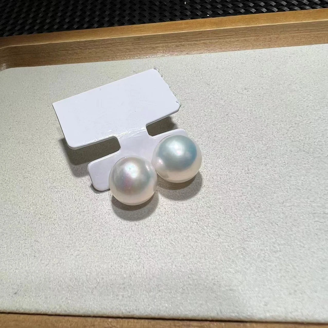珍珠14-15mm大龙珠银针耳钉 KT24032719 多样性发其一