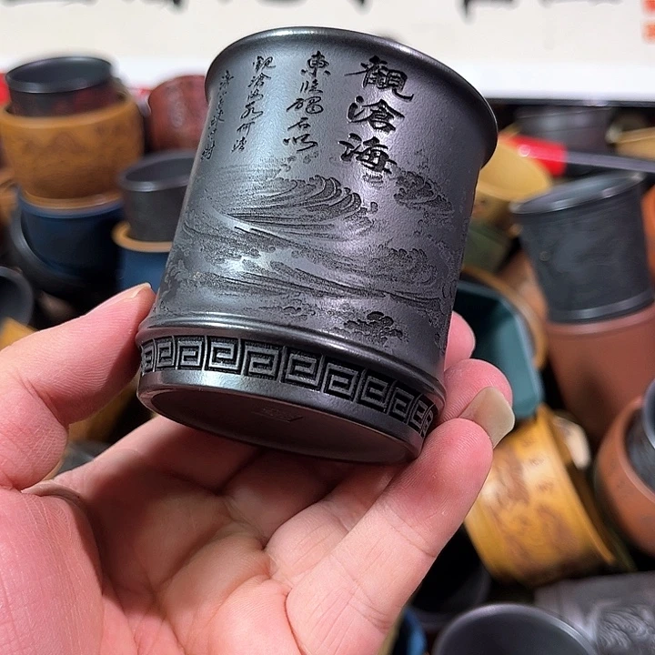 茶杯紫砂全手工紫砂主人杯
