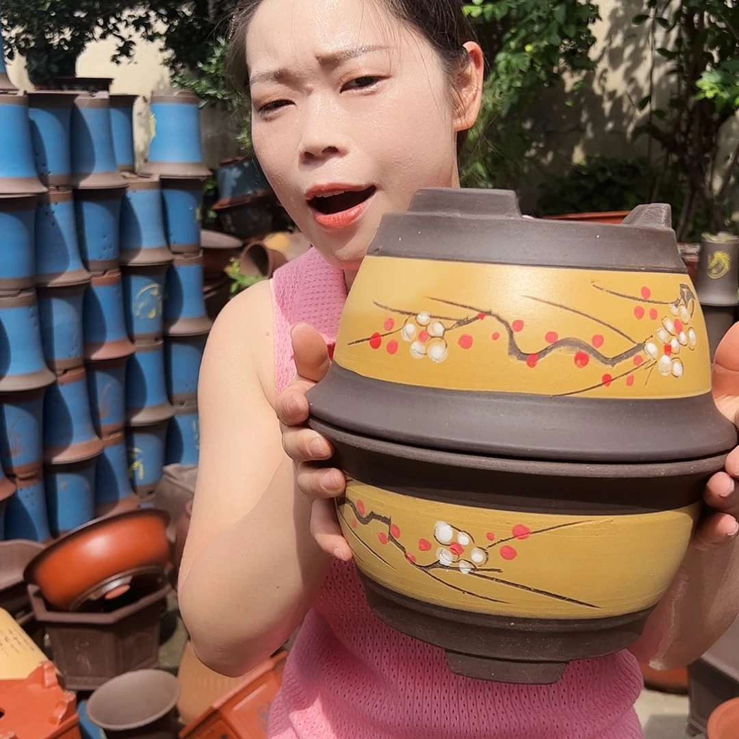 黄富贵点菜中一对花盆，现在