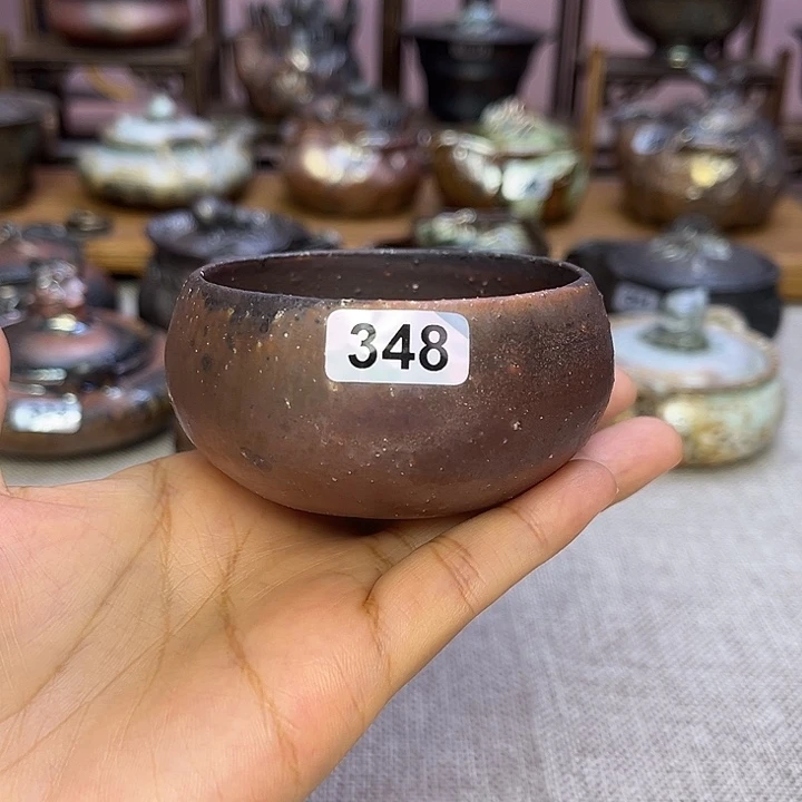 裸柴烧陶瓷手工茶器