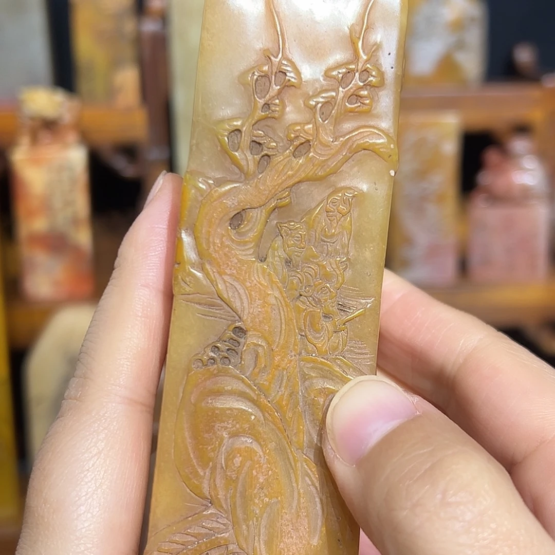 寿山石印石是山山水水是山山水水