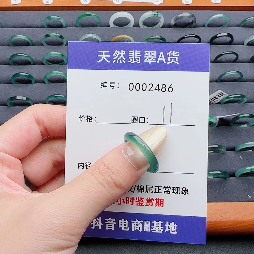 翡翠戒指未镶嵌-*翡翠